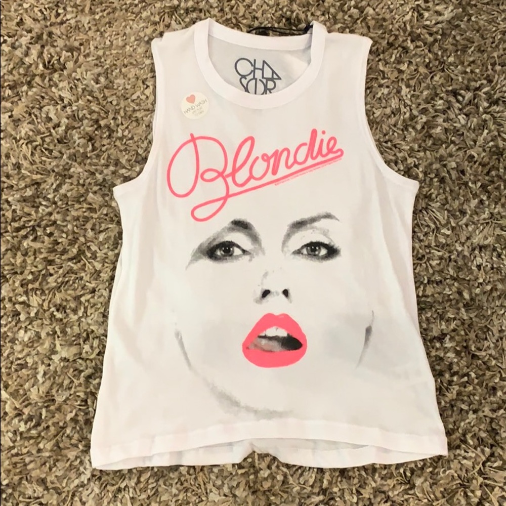 White blondie tank top